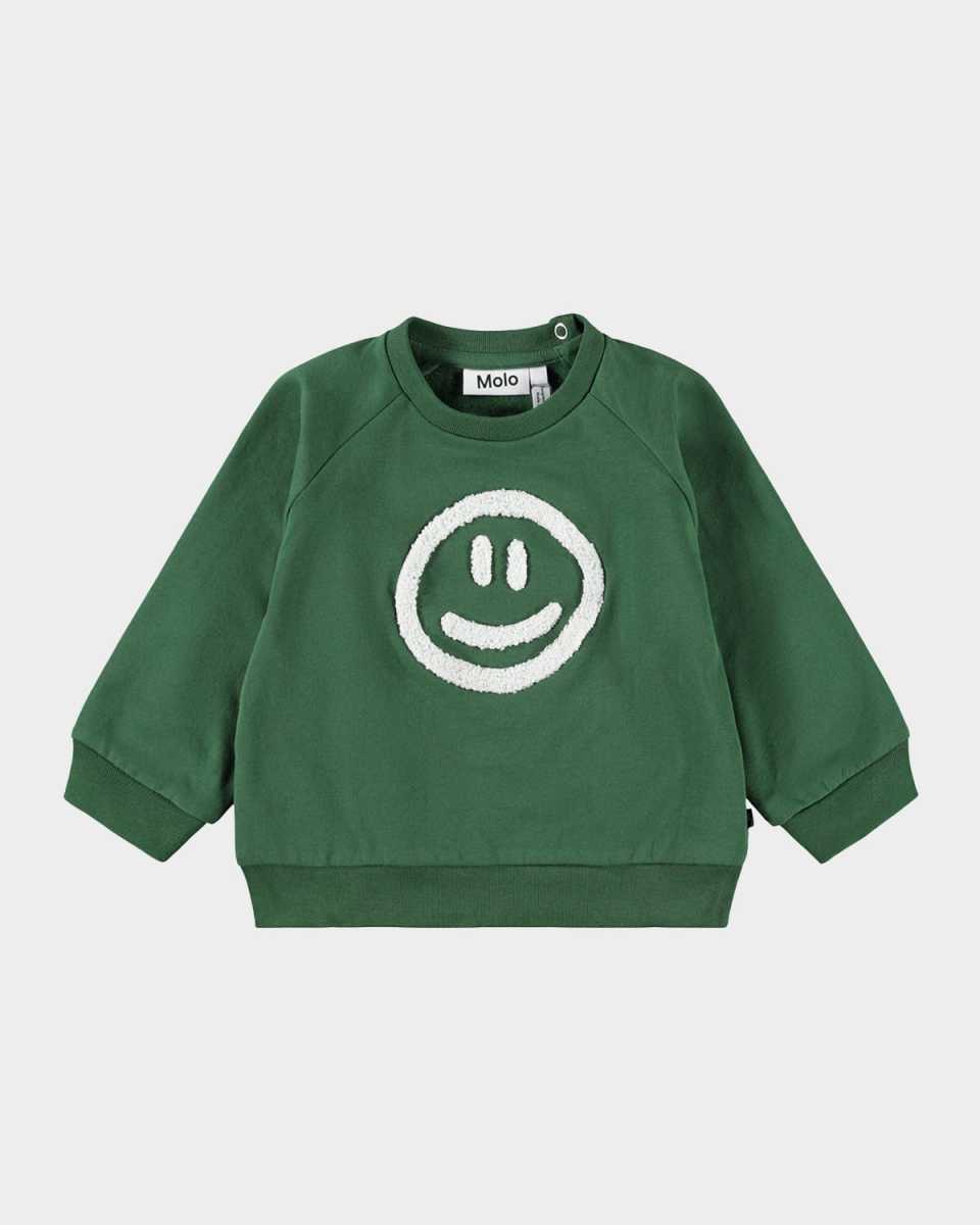 Girl's Disc Organic Cotton Sweatshirt, Size Newborn-4